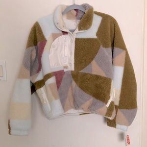 BNWT Free People Movement  “Hit the Slopes” Pullover in Light Snow Combo - XS